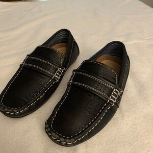 Steve Harvey Celebrity Edition Boys Sz 13 Blk Loafer Style Shoes
